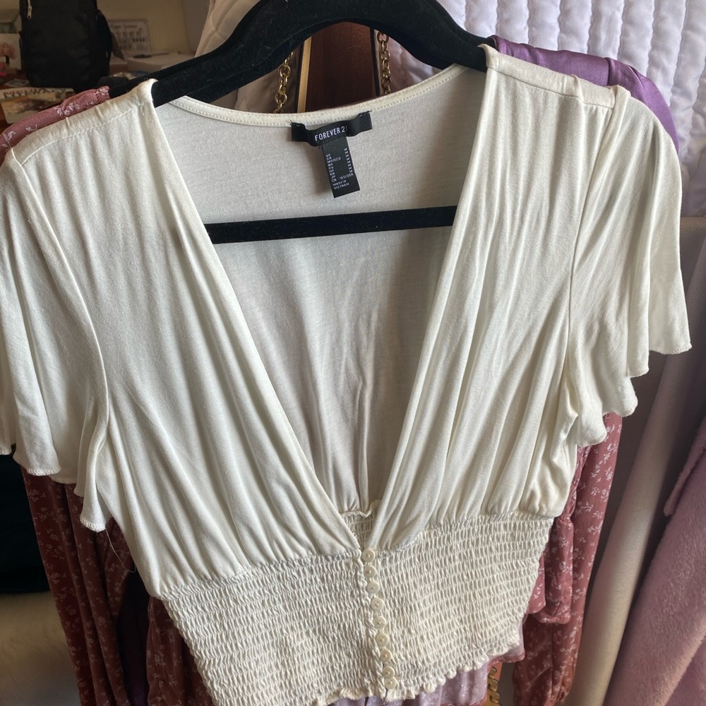white forever 21 top!